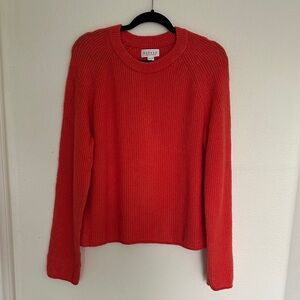 Velvet by Graham & Spencer Red Crew Neck Sweater - Never worn